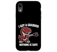 Carcasa para iPhone XR Tengo un Grabber, Nada es Seguro, Divertido, Dino