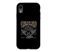 Carcasa para iPhone XR Teología reformada Coram Deo Christian Fire Dove Faith Design