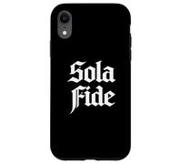 Carcasa para iPhone XR Teología Reformada Sola Fide Fe Solo Diseño Cristiano