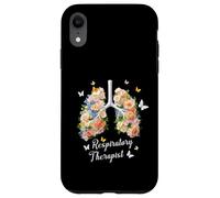 Carcasa para iPhone XR Terapeuta Respiratorio Terapia Pulmón Día de Pascua Flor Primavera