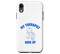 Carcasa para iPhone XR Terapia Divertida de Tortugas Humor Conciencia Mental