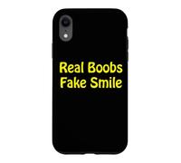 Carcasa para iPhone XR Tetas Reales. Sonrisa Falsa