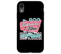 Carcasa para iPhone XR The Fifties 1950s Car Music Checkerboard Rockabilly Sock Hop