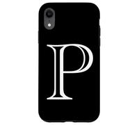 Carcasa para iPhone XR The Letter P - Monograma con Inicial de Alfabeto mayúscula de Estilo clásico