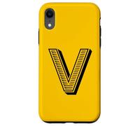 Carcasa para iPhone XR The Letter V Fun Big and Bold for Eventos Family Teams Group