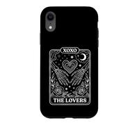 Carcasa para iPhone XR The Lovers Tarot Card Skeleton Hands XOXO Occult