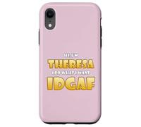 Carcasa para iPhone XR Theresa Joke Idgaf Meme Cute Halloween Costume For Theresas
