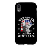 Carcasa para iPhone XR They Hate Us Cuz They Ain't Us 4th of July American Flag