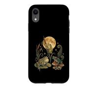 Carcasa para iPhone XR Three Frogs Moon Vintage Amphibian Cottagecore Art