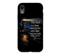 Carcasa para iPhone XR Thy Word is a Lamp Unto My Feet - Psalm 119:10 Faith Verse