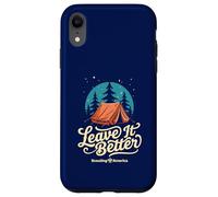 Carcasa para iPhone XR Tienda de campaña y Estrellas Leave It Better Scouting America