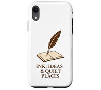 Carcasa para iPhone XR Tinta, Ideas y Lugares tranquilos: Libro de Pluma de Pluma