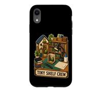 Carcasa para iPhone XR Tiny Shelf Crew Miniatura Estantería de Libros, Pequeña Mesa