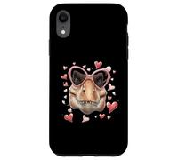 Carcasa para iPhone XR Tiranosaurio Tiranosaurio Rex Corazón de San Valentín T-Rex