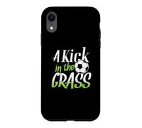 Carcasa para iPhone XR Tiro de portería de fútbol Kick In The Grass