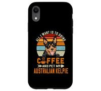Carcasa para iPhone XR Todo lo Que Quiero es Beber café y Mascotas My Dog Australian Kelpie