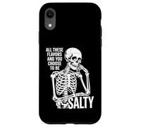 Carcasa para iPhone XR Todos Estos sabores y tú eliges Salty Funny Skull