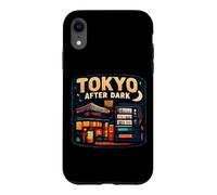 Carcasa para iPhone XR Tokyo After Dark Vinyl Running Coffee Japonés Music Lover