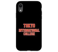 Carcasa para iPhone XR Tokyo International College Japón Estilo Universitario