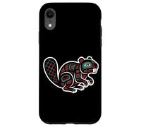 Carcasa para iPhone XR Tótem Constructor de espíritu Castor Estilo noroeste del Pacífico