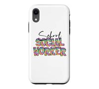 Carcasa para iPhone XR Trabajador Social Escolar Tie Dye Apreciación Trabajo Social