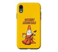 Carcasa para iPhone XR Tráfico Cono Calle Músico Improvisación Urbano Divertido Arte