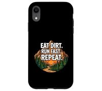 Carcasa para iPhone XR Trail Running Mountain Runner Eat Dirt Run Fast Repeat
