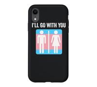Carcasa para iPhone XR Transgénero Baño Bandera Orgullo Trans Género Neutral Aliado