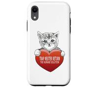 Carcasa para iPhone XR Trap Neuter Return (TNR) The Humane Solution, corazón de Gato, Amor