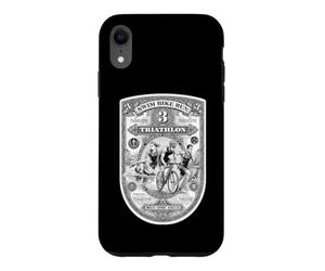 Carcasa para iPhone XR Triatlón Triatleta Swim Bike Run Funny Vintage Billete