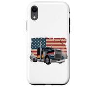 Carcasa para iPhone XR Truck Driver Trucker Camiseta Hombre Papá Big Rig American