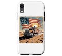 Carcasa para iPhone XR Truck Driver Trucker Camiseta Hombre Papá Big Rig American