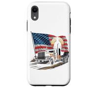 Carcasa para iPhone XR Truck Driver Trucker Camiseta Hombre Papá Big Rig American