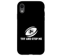Carcasa para iPhone XR Try and Stop Me, Jugador de Rugby, aborda Deportes de Scrum