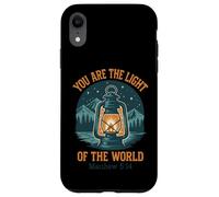 Carcasa para iPhone XR Tú Eres la luz del Mundo - Mateo 5:14 Estilo Vintage