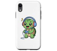 Carcasa para iPhone XR Turtle Playing Video Game Reptiles Testudines Gamers
