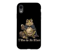 Carcasa para iPhone XR T'was The Ale M'Lord Funny Drunk Frog Beer Weird Medieval