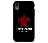 Carcasa para iPhone XR Tybee Island Georgia Tribal Sea Turtle Island Diseño
