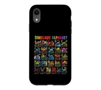 Carcasa para iPhone XR Types of Dinosaurs Alphabet ABC A-Z Dino Lover Kids Boys