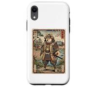 Carcasa para iPhone XR Ukiyo-e Arte Japonés Shiba Inu Samurai