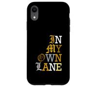 Carcasa para iPhone XR University Varsity-Gold Color In My Own Lane Yellow