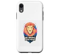 Carcasa para iPhone XR Valiente Querido Corazón Coraje de un León Refranes Inspiran