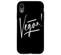 Carcasa para iPhone XR Vegan Plant Powered Vegano Vegetariano Go Vegan