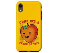 Carcasa para iPhone XR Ven a Obtener melocotón de Este Divertido Juego de Palabras de Frutas Kawaii