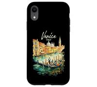 Carcasa para iPhone XR Venecia Góndola Italia Viaje Souvenir Acuarela