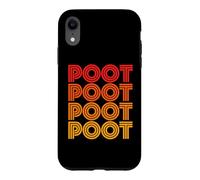 Carcasa para iPhone XR Ventilador de Sonido Poot, Divertido y Lindo, Favorito de Weird Noise Word