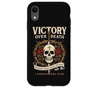 Carcasa para iPhone XR Victoria sobre la Muerte 1 Corintios 15:55 Oscuro Christian Gothic