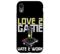 Carcasa para iPhone XR Vieja Escuela Adulto Gamer Amor 2 Juego Odio 2 Trabajo
