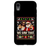 Carcasa para iPhone XR Vimos Que Jesús Y Santa Claus Divertida Navidad