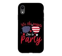 Carcasa para iPhone XR Vintage American Flag 4th July We The People Like To Party